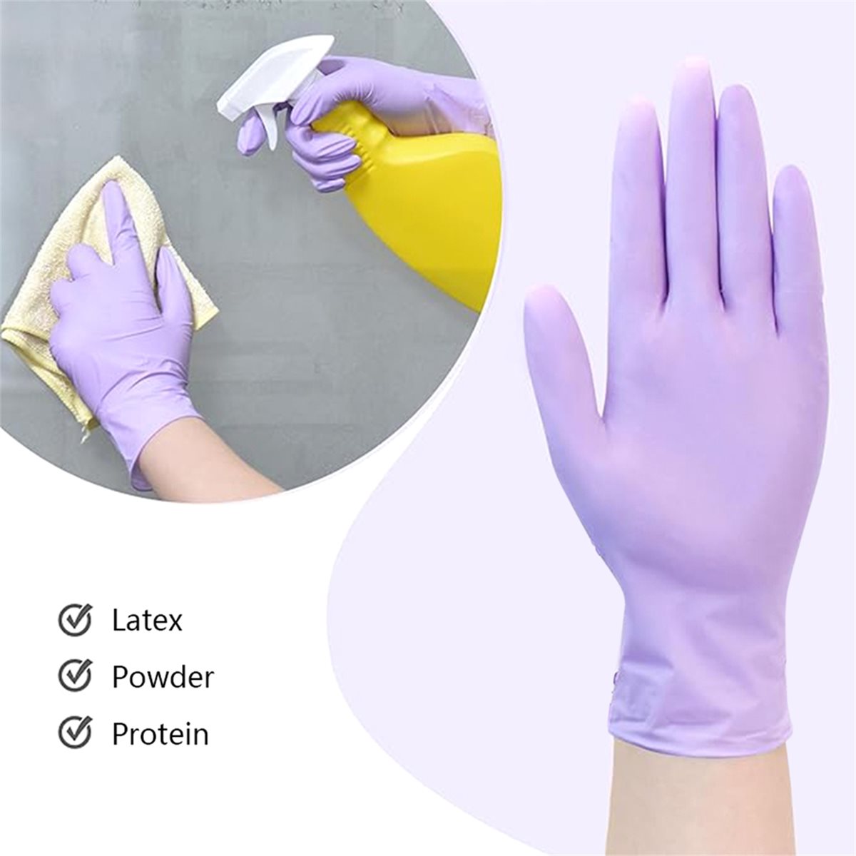 Exam Glove Nitrile - 고품질 100개 니트릴 검사용 장갑 일회용