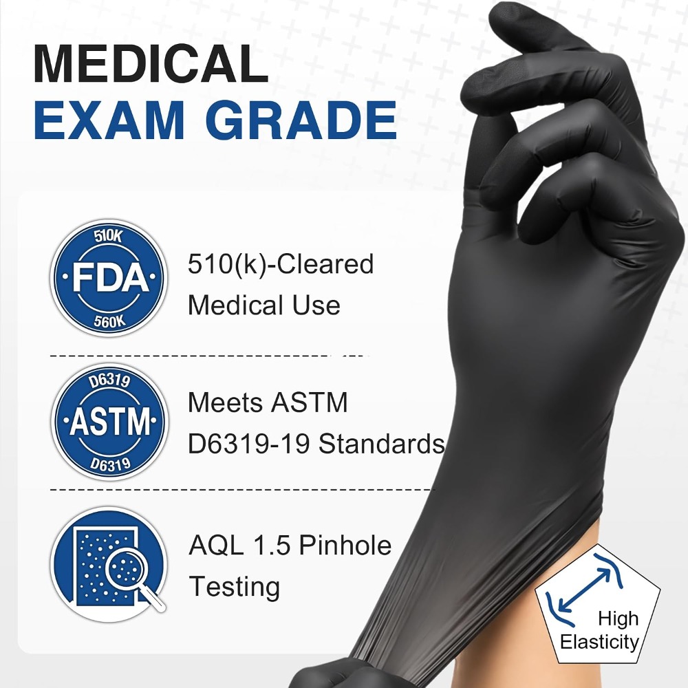 일회용 검정 니트릴 장갑 파우더 프리 라텍스 프리 대량 - Exam Glove Nitrile 리뷰 및 가격