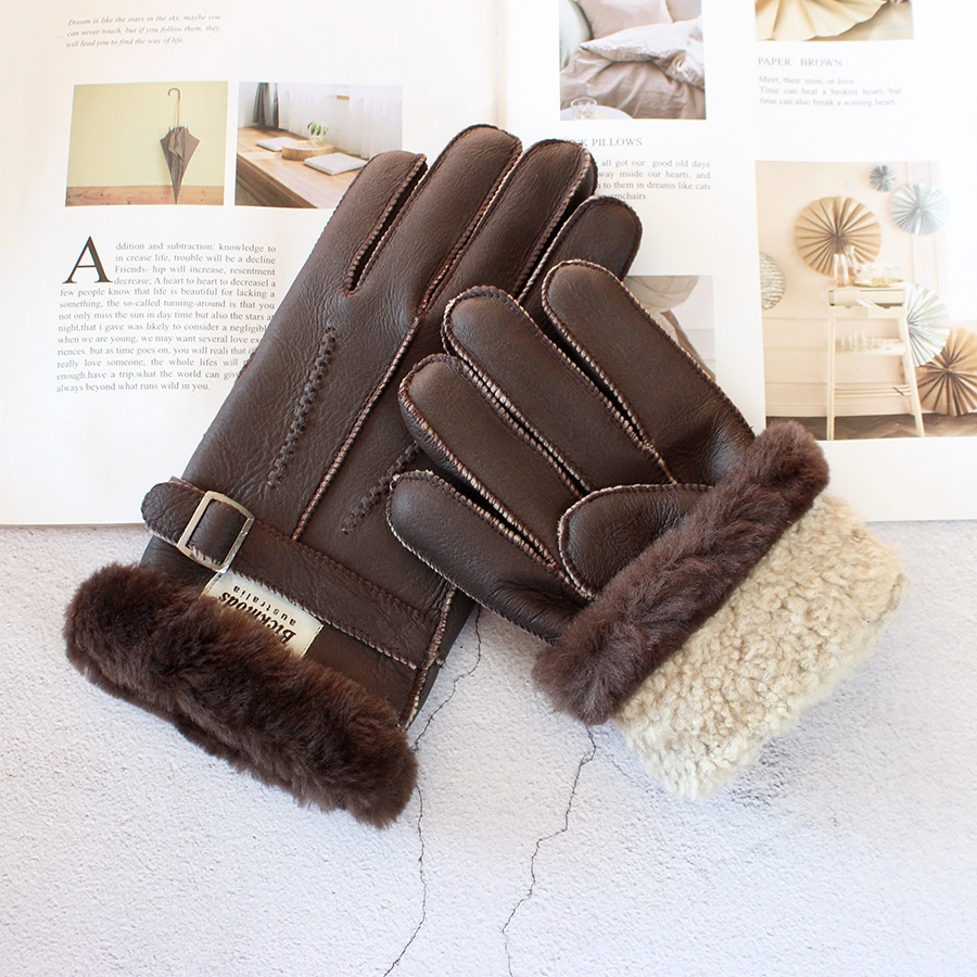 양모 모피 장갑 남자의 두꺼운 겨울 따뜻한 대형 야외  - Leather Driving Glove 리뷰 및 가격