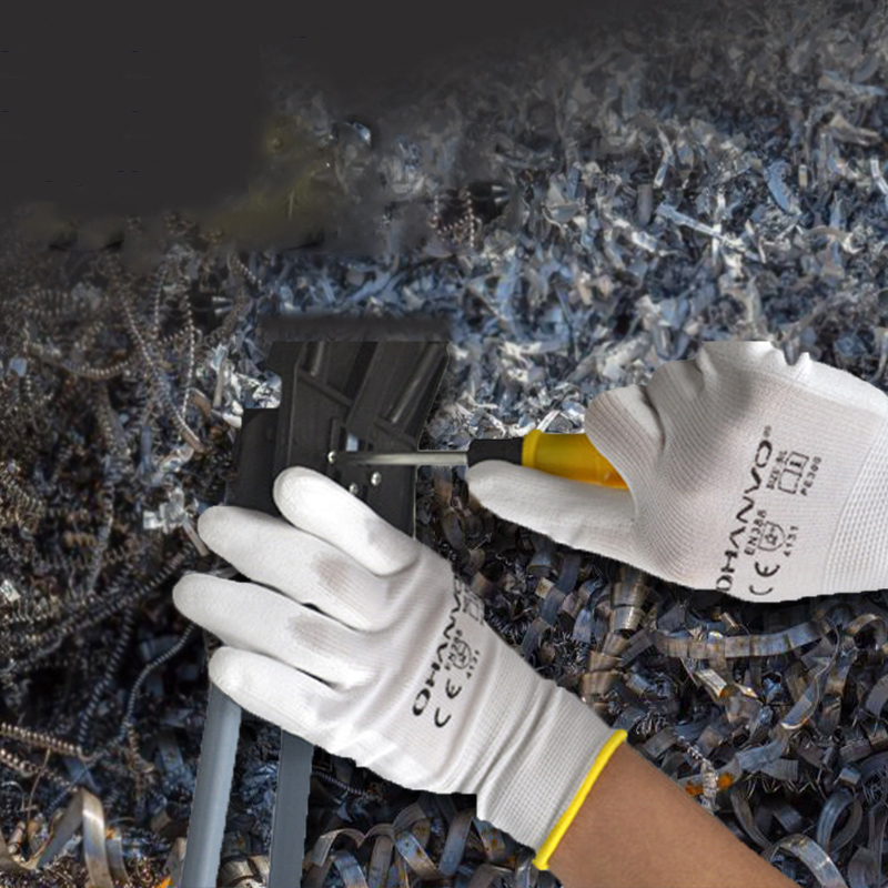 PU 니트릴 안전 코팅 나일론 면 작업 장갑, 팜 코팅 - Nitrile Mechanic Glove 리뷰 및 가격