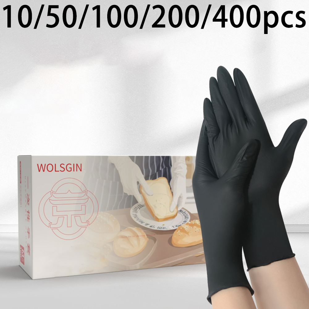 10/50/100/200/400개 검정색 일회용 합성  - Rubber Glove Cleaning 리뷰 및 가격