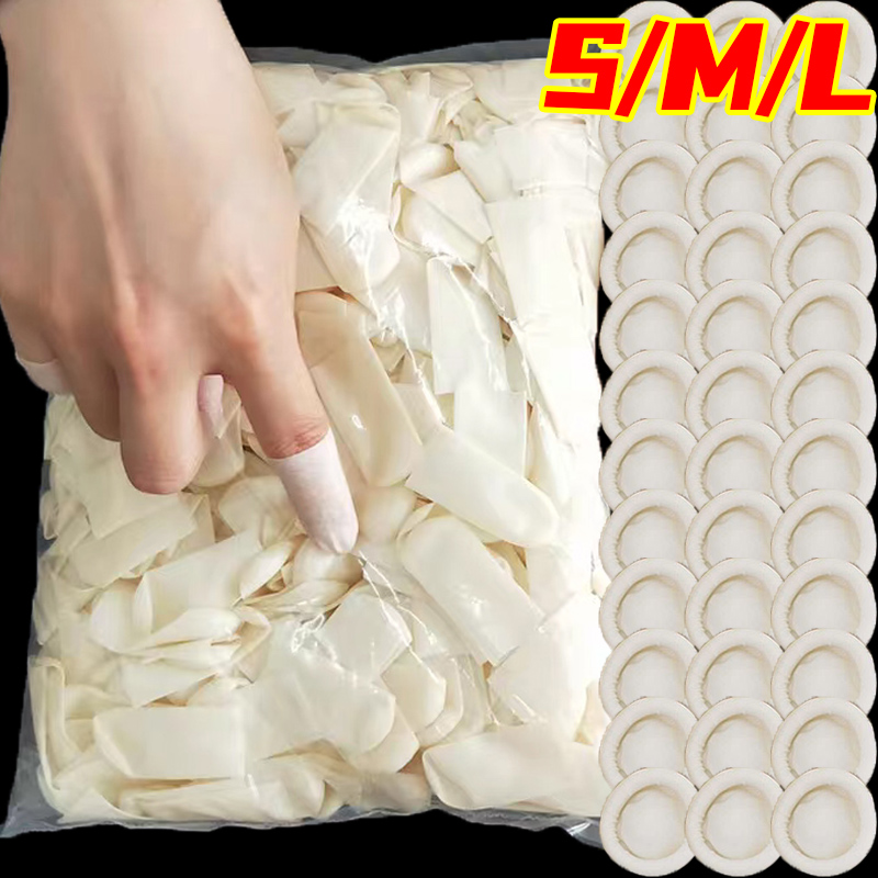 50-200pc 미끄럼 방지 손가락 커버 일회용 서리로 - Rubber Glove Cleaning 리뷰 및 가격