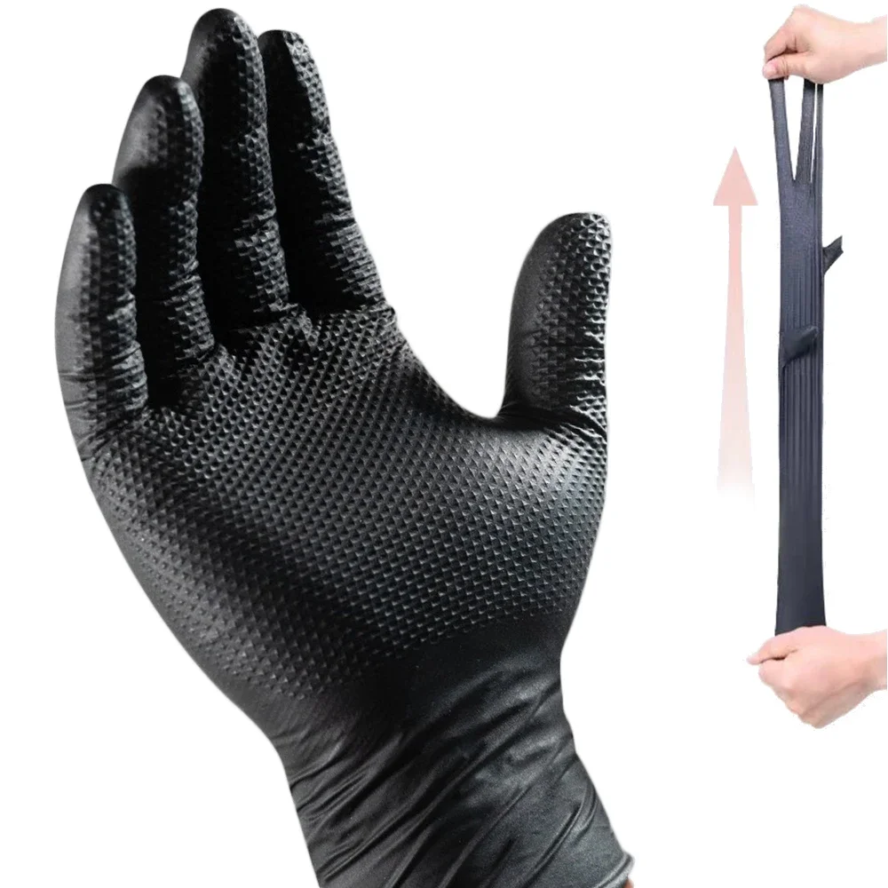 검은색 니트릴 장갑 일회용 8밀 라텍스 프리 정비사 장 - Latex Disposable Glove 리뷰 및 가격