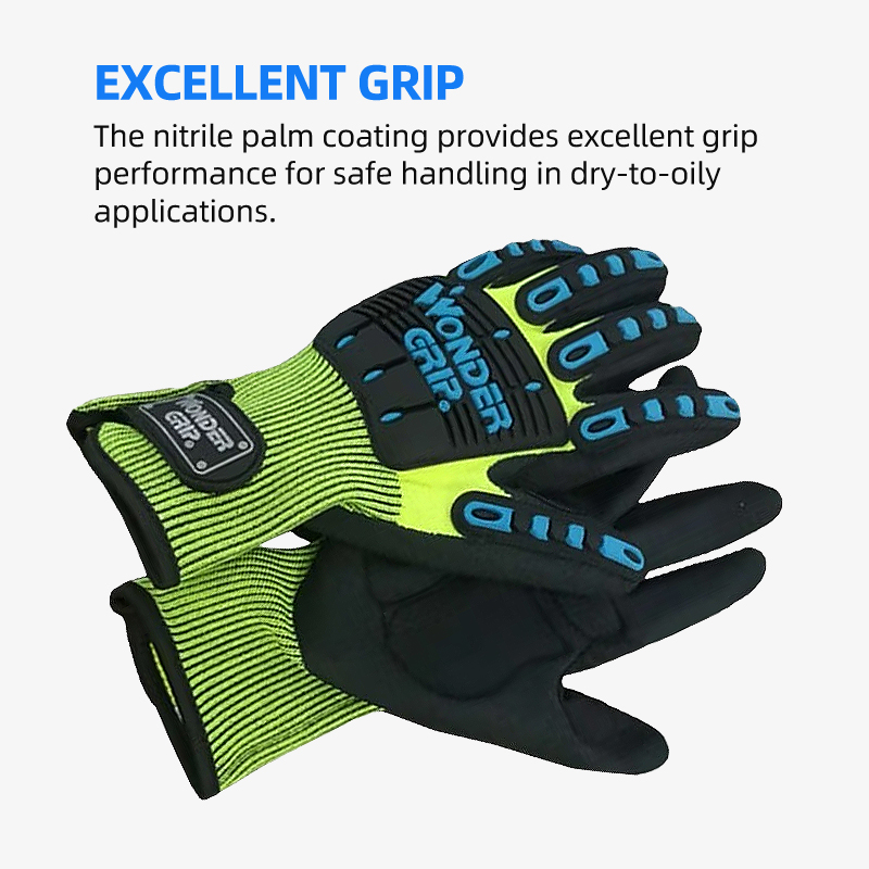 원더 그립 충격 방지 및 진동 안전 작업 장갑(PVC  - Work Glove Impact 리뷰 및 가격