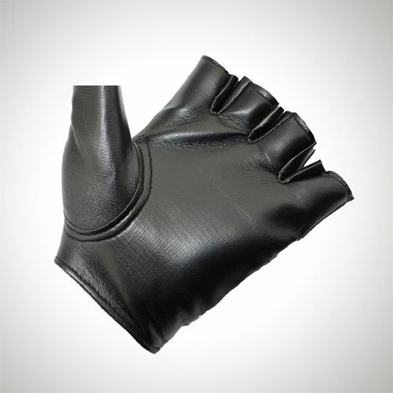 남성 유니섹스 인조 가죽 반 손가락 장갑 연극 펑크 힙 - Leather Driving Glove 리뷰 및 가격