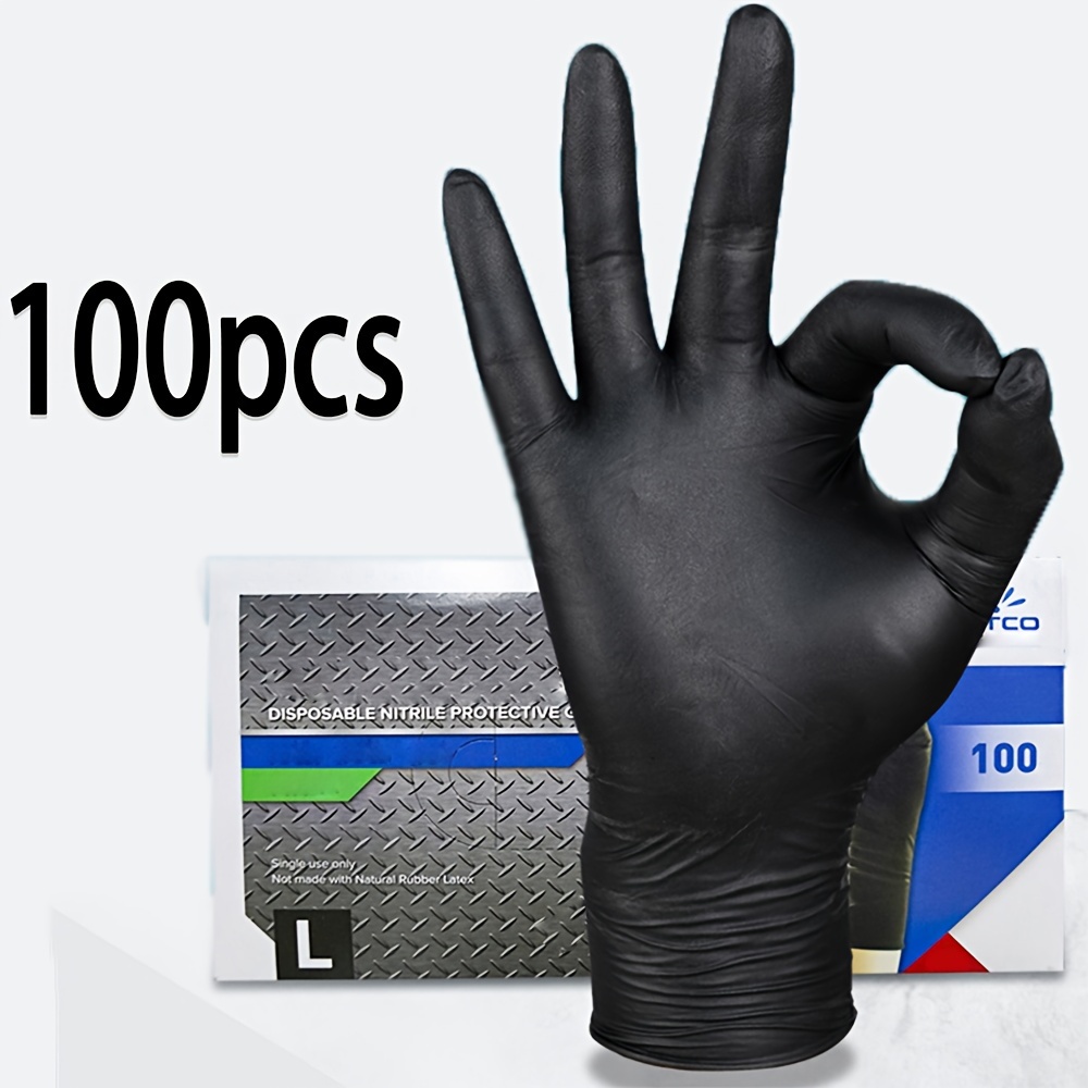 검정색 일회용 니트릴 장갑 두꺼운 내구성 가정용 청소  - Nitrile Mechanic Glove 리뷰 및 가격