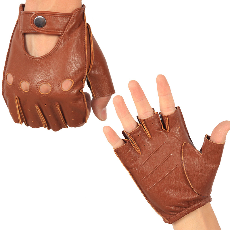 하이 퀄리티 진짜 가죽 세미 핑거 장갑, 남성용 얇은  - Leather Driving Glove 리뷰 및 가격