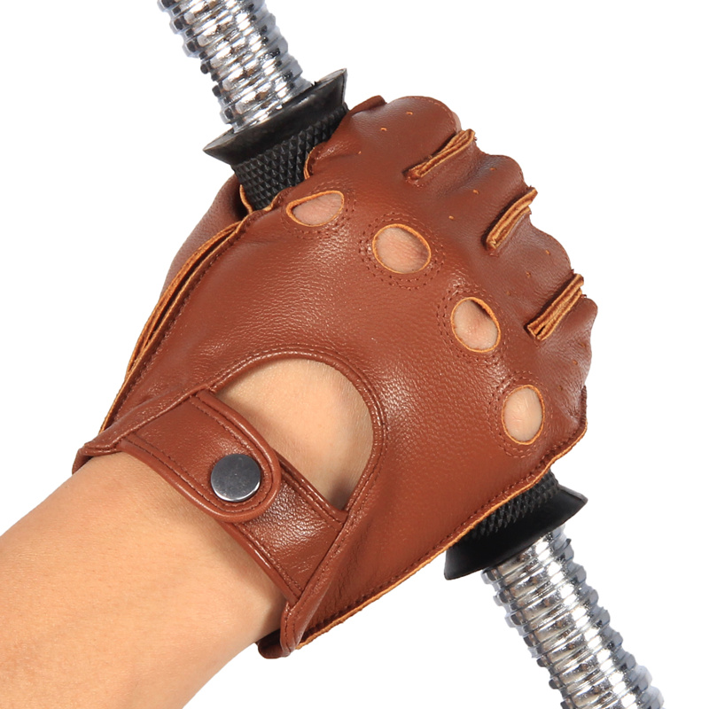 하이 퀄리티 진짜 가죽 세미 핑거 장갑, 남성용 얇은  - Leather Driving Glove 리뷰 및 가격