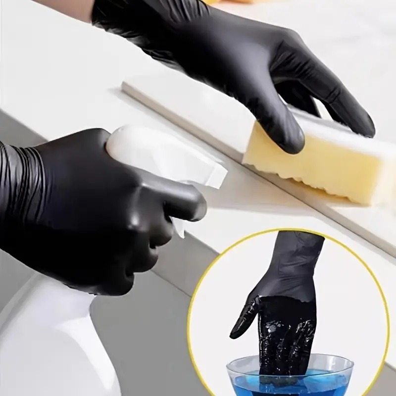 100/50/20PCS 검은 니트릴 장갑 미용 방수 식 - Nitrile Mechanic Glove 리뷰 및 가격