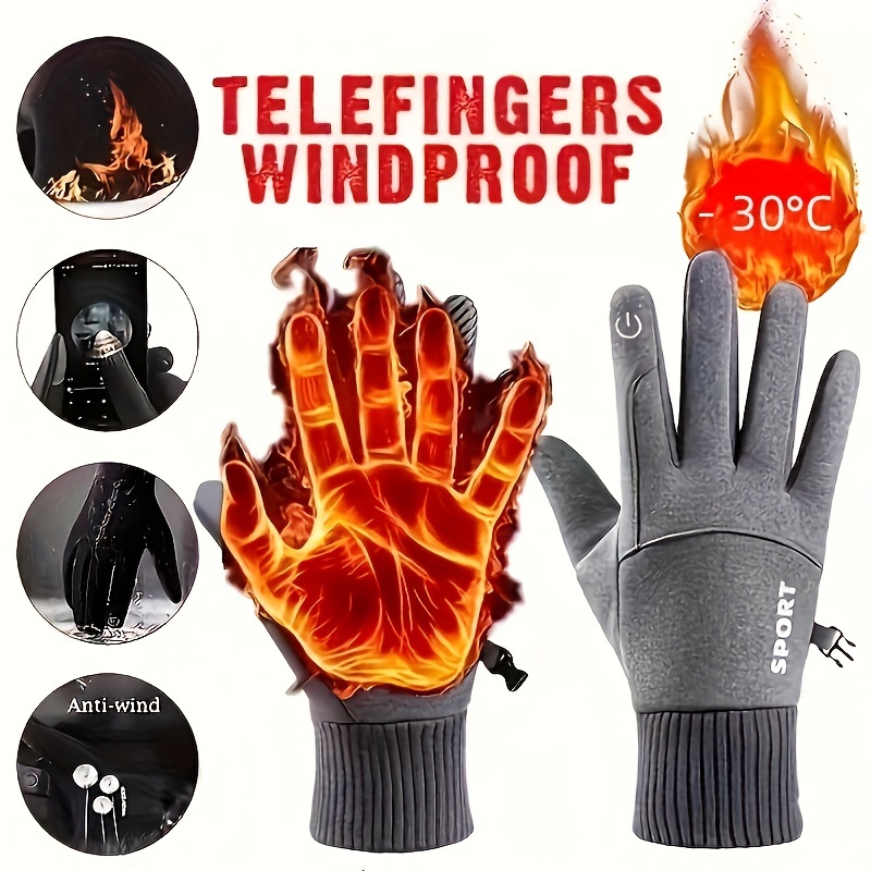 겨울 사이클링 장갑 방풍 두꺼운 양털 열 보온 풀핑거  - Ski Glove Waterproof 리뷰 및 가격