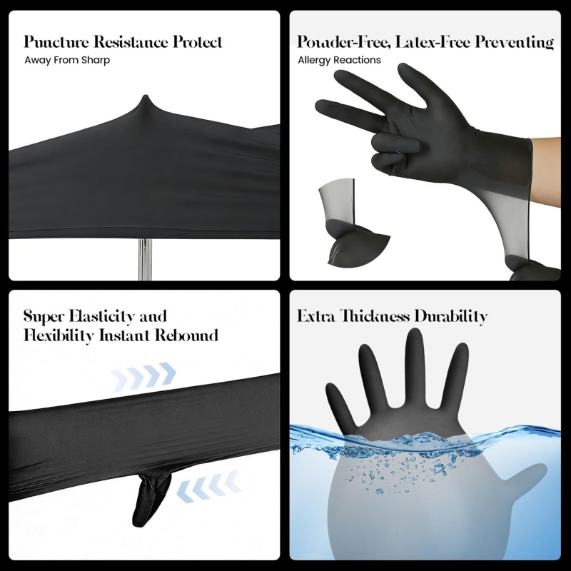 어린이용 검정색 니트릴 일회용 장갑 4-12세용 3.5 - Latex Disposable Glove 리뷰 및 가격