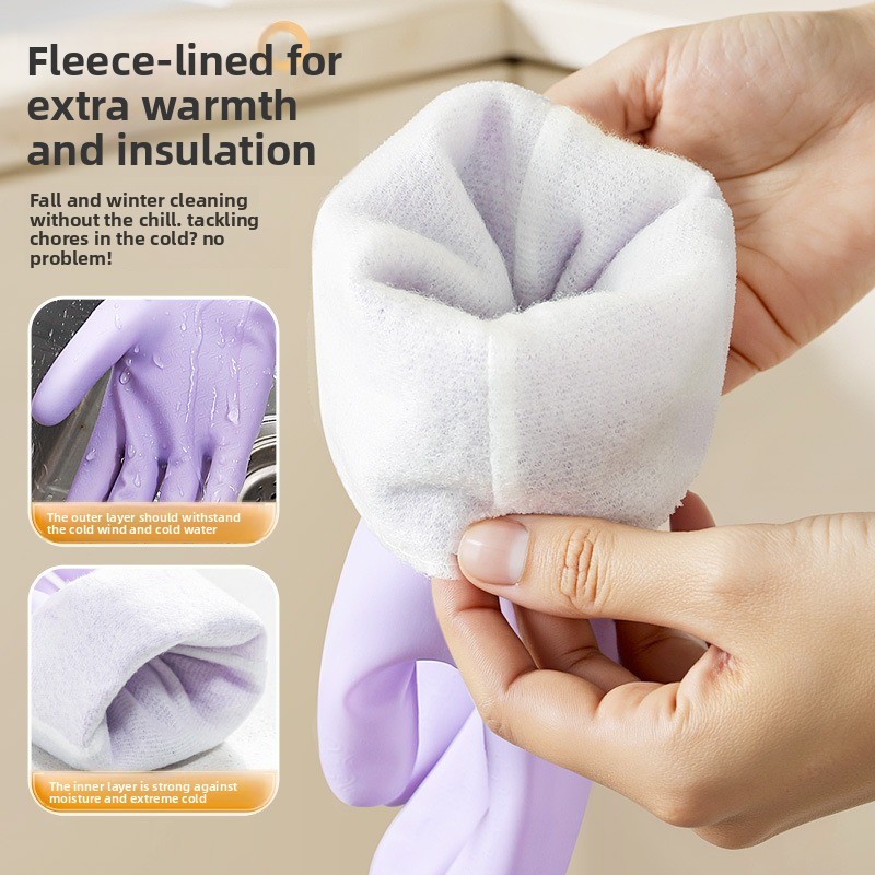겨울용 따뜻한 방수 설거지 장갑 플리스 안감 두꺼운 고 - Dish Glove Rubber 리뷰 및 가격
