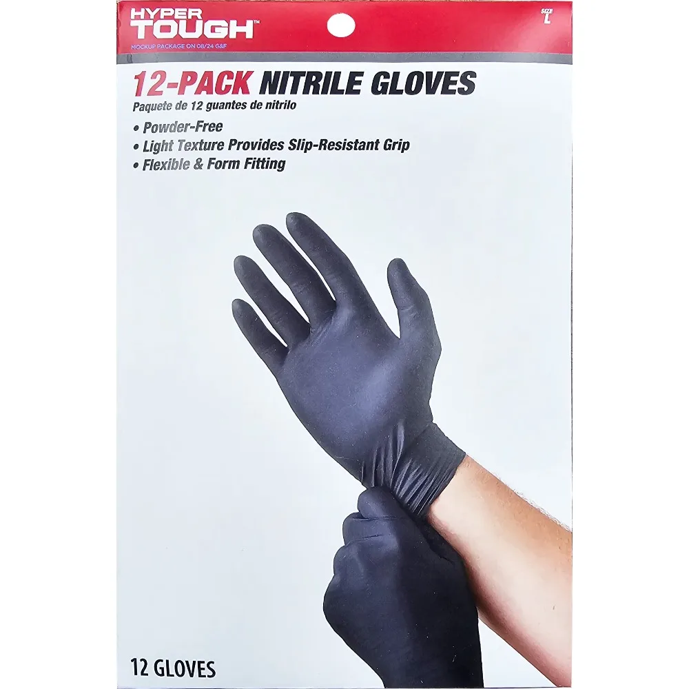 신제품-일회용 니트릴 장갑 대형 사이즈 12쌍입 파우더 - Exam Glove Nitrile 리뷰 및 가격