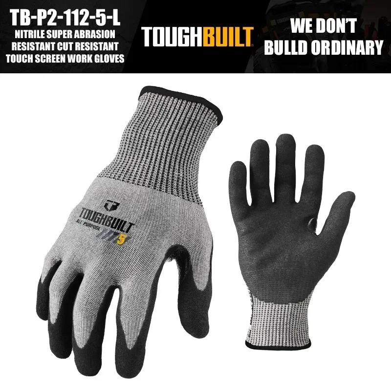 ToughBuilt TB-P2-112-5-L 니트릴 초 - Cut Resistant Glove 리뷰 및 가격