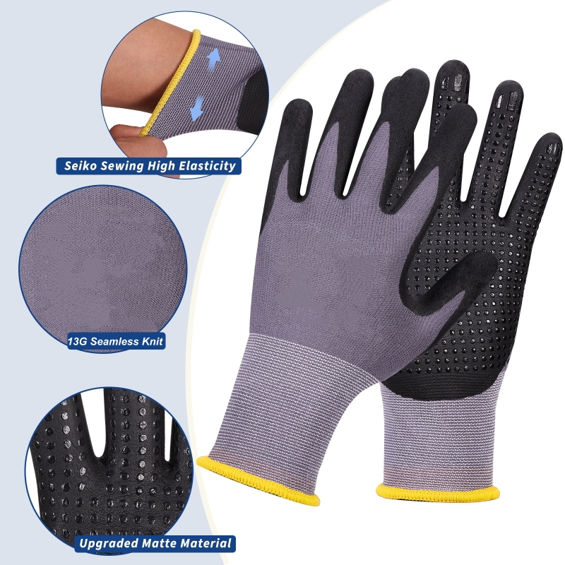마이크로 폼 니트릴 코팅 안전 작업 장갑 미끄럼 방지  - Nitrile Mechanic Glove 리뷰 및 가격