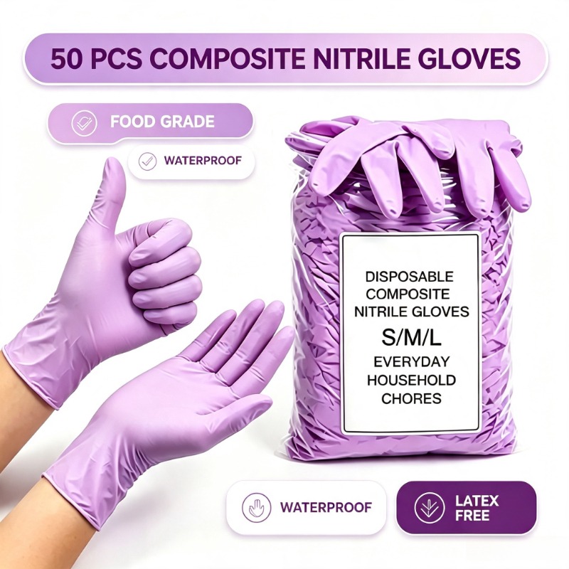 50개입 니트릴 검진용 장갑 일회용 퍼플 라일락 장갑  - Exam Glove Nitrile 리뷰 및 가격